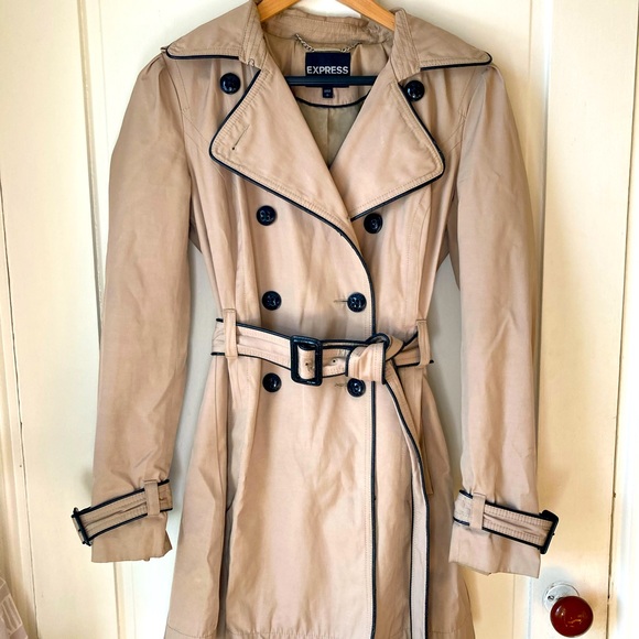 Express Jackets & Blazers - Express Fitted Trench Coat, Size S